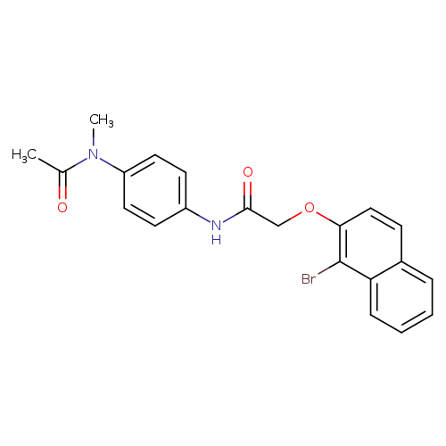 N-{4-[acetyl(methyl)amino]phenyl}-2-[(1-bromo-2-naphthyl)oxy]acetamide