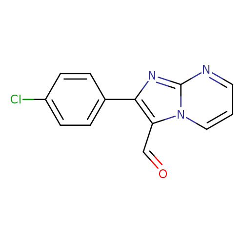 2-(4-chlorophenyl)imidazo[1,2-a]pyrimidine-3-carbaldehyde