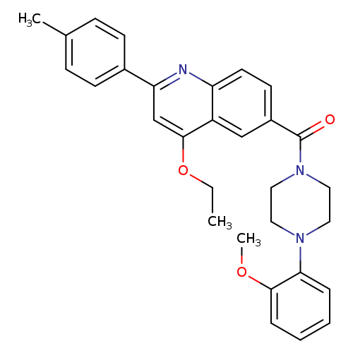 4-ethoxy-6-[4-(2-methoxyphenyl)piperazine-1-carbonyl]-2-(4-methylphenyl)quinoline