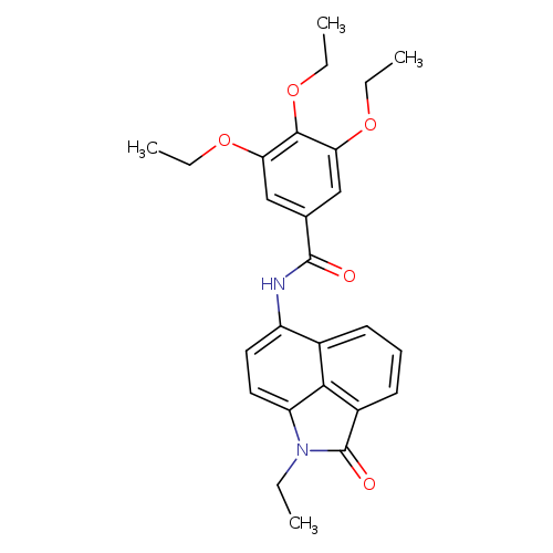 3,4,5-triethoxy-N-{2-ethyl-3-oxo-2-azatricyclo[6.3.1.0^{4,12}]dodeca-1(11),4,6,8(12),9-pentaen-9-yl}benzamide