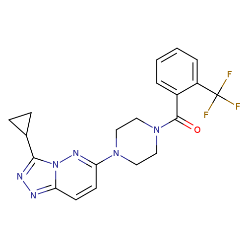 1-{3-cyclopropyl-[1,2,4]triazolo[4,3-b]pyridazin-6-yl}-4-[2-(trifluoromethyl)benzoyl]piperazine