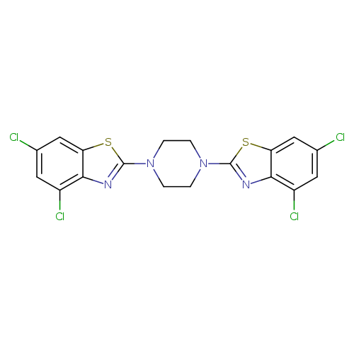 4,6-dichloro-2-[4-(4,6-dichloro-1,3-benzothiazol-2-yl)piperazin-1-yl]-1,3-benzothiazole