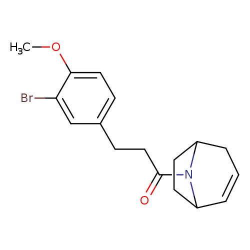 1-{8-azabicyclo[3.2.1]oct-2-en-8-yl}-3-(3-bromo-4-methoxyphenyl)propan-1-one