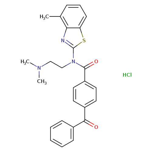 4-benzoyl-N-[2-(dimethylamino)ethyl]-N-(4-methyl-1,3-benzothiazol-2-yl)benzamide hydrochloride