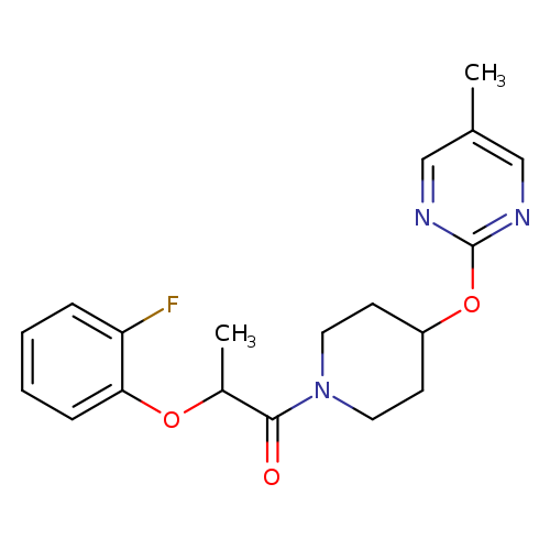 2-(2-fluorophenoxy)-1-{4-[(5-methylpyrimidin-2-yl)oxy]piperidin-1-yl}propan-1-one