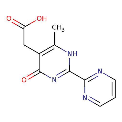 2-[6-methyl-4-oxo-2-(pyrimidin-2-yl)-1,4-dihydropyrimidin-5-yl]acetic acid