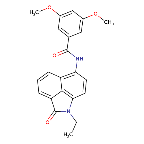 N-{2-ethyl-3-oxo-2-azatricyclo[6.3.1.0^{4,12}]dodeca-1(11),4(12),5,7,9-pentaen-9-yl}-3,5-dimethoxybenzamide