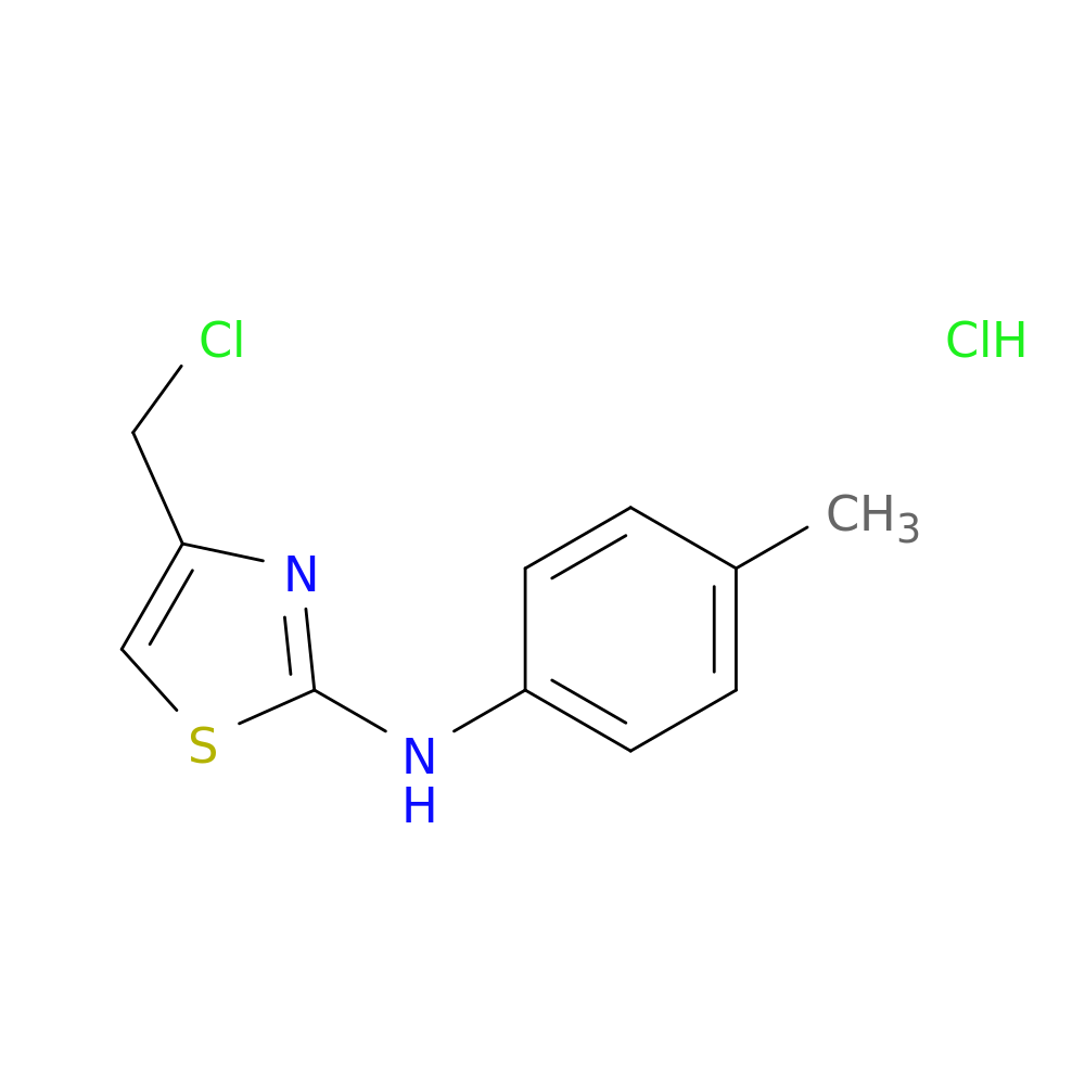 4-(chloromethyl)-N-(4-methylphenyl)-1,3-thiazol-2-amine hydrochloride
