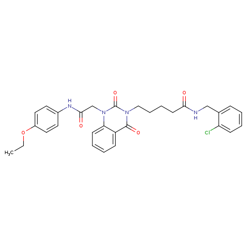 N-[(2-chlorophenyl)methyl]-5-(1-{[(4-ethoxyphenyl)carbamoyl]methyl}-2,4-dioxo-1,2,3,4-tetrahydroquinazolin-3-yl)pentanamide