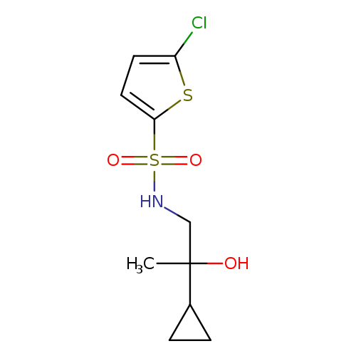 5-chloro-N-(2-cyclopropyl-2-hydroxypropyl)thiophene-2-sulfonamide