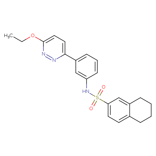 N-[3-(6-ethoxypyridazin-3-yl)phenyl]-5,6,7,8-tetrahydronaphthalene-2-sulfonamide