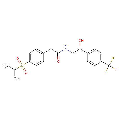 N-{2-hydroxy-2-[4-(trifluoromethyl)phenyl]ethyl}-2-[4-(propane-2-sulfonyl)phenyl]acetamide