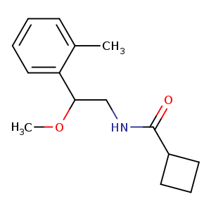 N-[2-methoxy-2-(2-methylphenyl)ethyl]cyclobutanecarboxamide