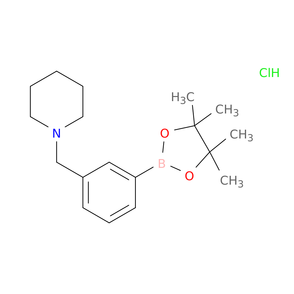3-(Piperidin-1-ylmethyl)phenylboronic acid, pinacol ester, HCl