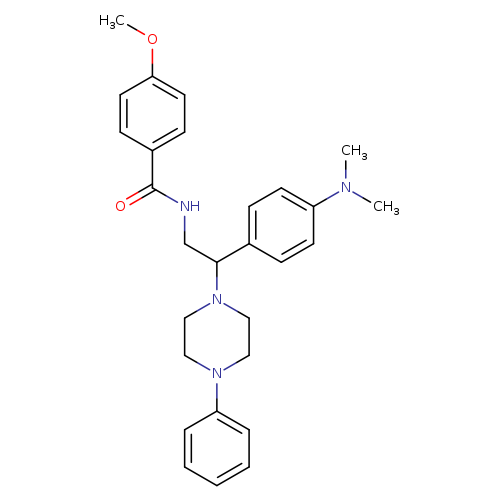N-{2-[4-(dimethylamino)phenyl]-2-(4-phenylpiperazin-1-yl)ethyl}-4-methoxybenzamide