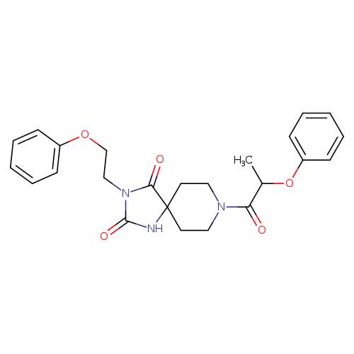 3-(2-phenoxyethyl)-8-(2-phenoxypropanoyl)-1,3,8-triazaspiro[4.5]decane-2,4-dione