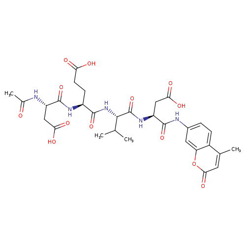 Ac-Asp-Glu-Val-Asp-AMC ammonium salt