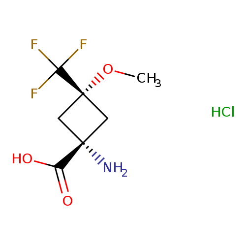 (1s,3s)-1-amino-3-methoxy-3-(trifluoromethyl)cyclobutane-1-carboxylicacidhydrochloride,cis