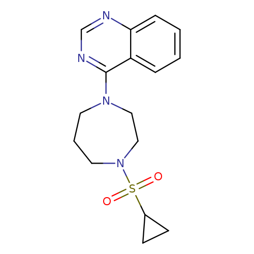 4-[4-(cyclopropanesulfonyl)-1,4-diazepan-1-yl]quinazoline
