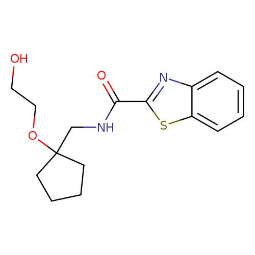 N-{[1-(2-hydroxyethoxy)cyclopentyl]methyl}-1,3-benzothiazole-2-carboxamide