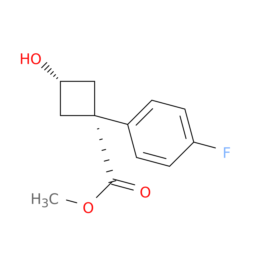 methyl (1s,3s)-1-(4-fluorophenyl)-3-hydroxycyclobutane-1-carboxylate