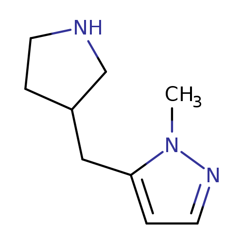 1-methyl-5-[(pyrrolidin-3-yl)methyl]-1H-pyrazole
