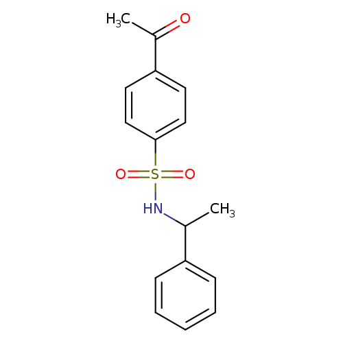 4-acetyl-N-(1-phenylethyl)benzene-1-sulfonamide