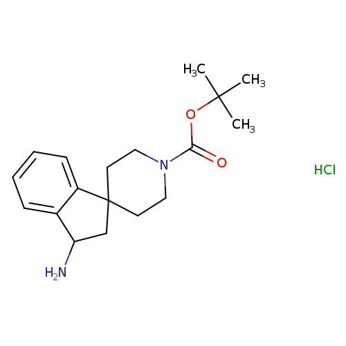 tert-Butyl 3-amino-2,3-dihydrospiro[indene-1,4'-piperidine]-1'-carboxylate hydrochloride