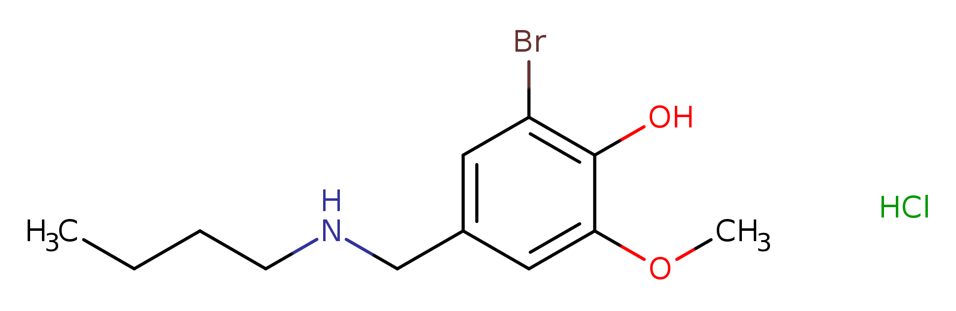 2-bromo-4-[(butylamino)methyl]-6-methoxyphenol hydrochloride
