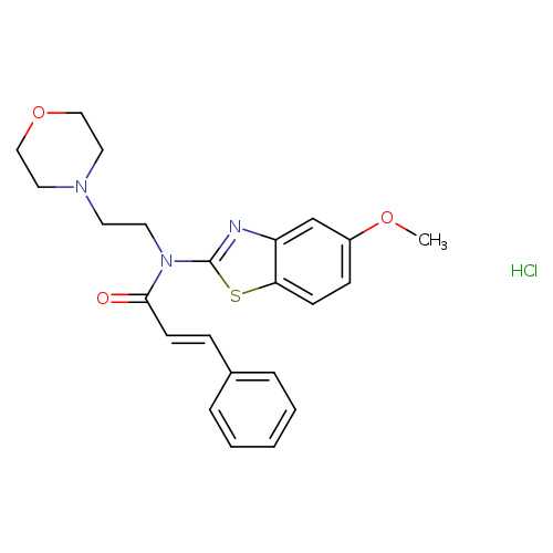 (2E)-N-(5-methoxy-1,3-benzothiazol-2-yl)-N-[2-(morpholin-4-yl)ethyl]-3-phenylprop-2-enamide hydrochloride