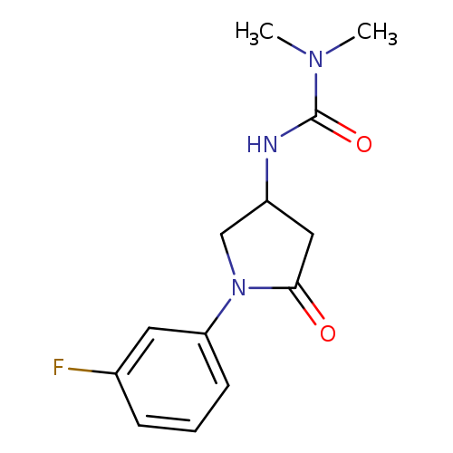 1-[1-(3-fluorophenyl)-5-oxopyrrolidin-3-yl]-3,3-dimethylurea