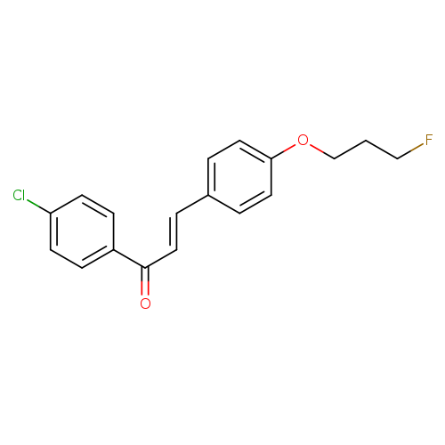 (2E)-1-(4-chlorophenyl)-3-[4-(3-fluoropropoxy)phenyl]prop-2-en-1-one
