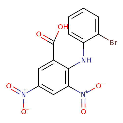 2-[(2-bromophenyl)amino]-3,5-dinitrobenzoic acid