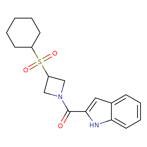 2-[3-(cyclohexanesulfonyl)azetidine-1-carbonyl]-1H-indole