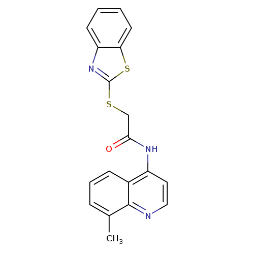 2-(1,3-benzothiazol-2-ylsulfanyl)-N-(8-methylquinolin-4-yl)acetamide