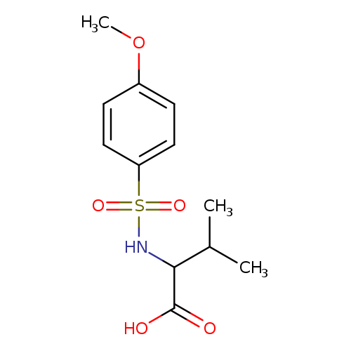 2-(4-Methoxyphenylsulfonamido)-3-methylbutanoic acid