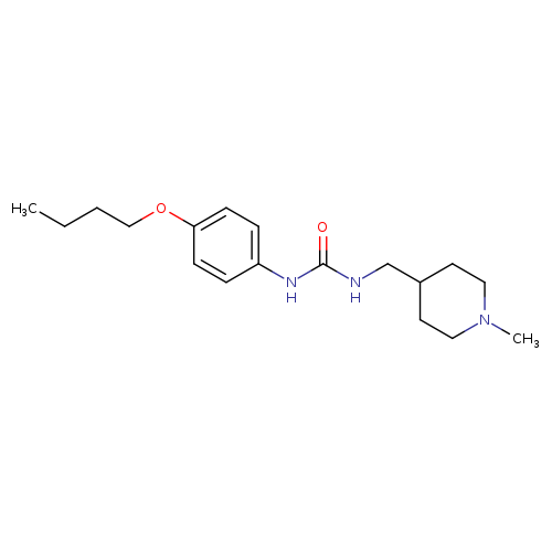 1-(4-butoxyphenyl)-3-[(1-methylpiperidin-4-yl)methyl]urea