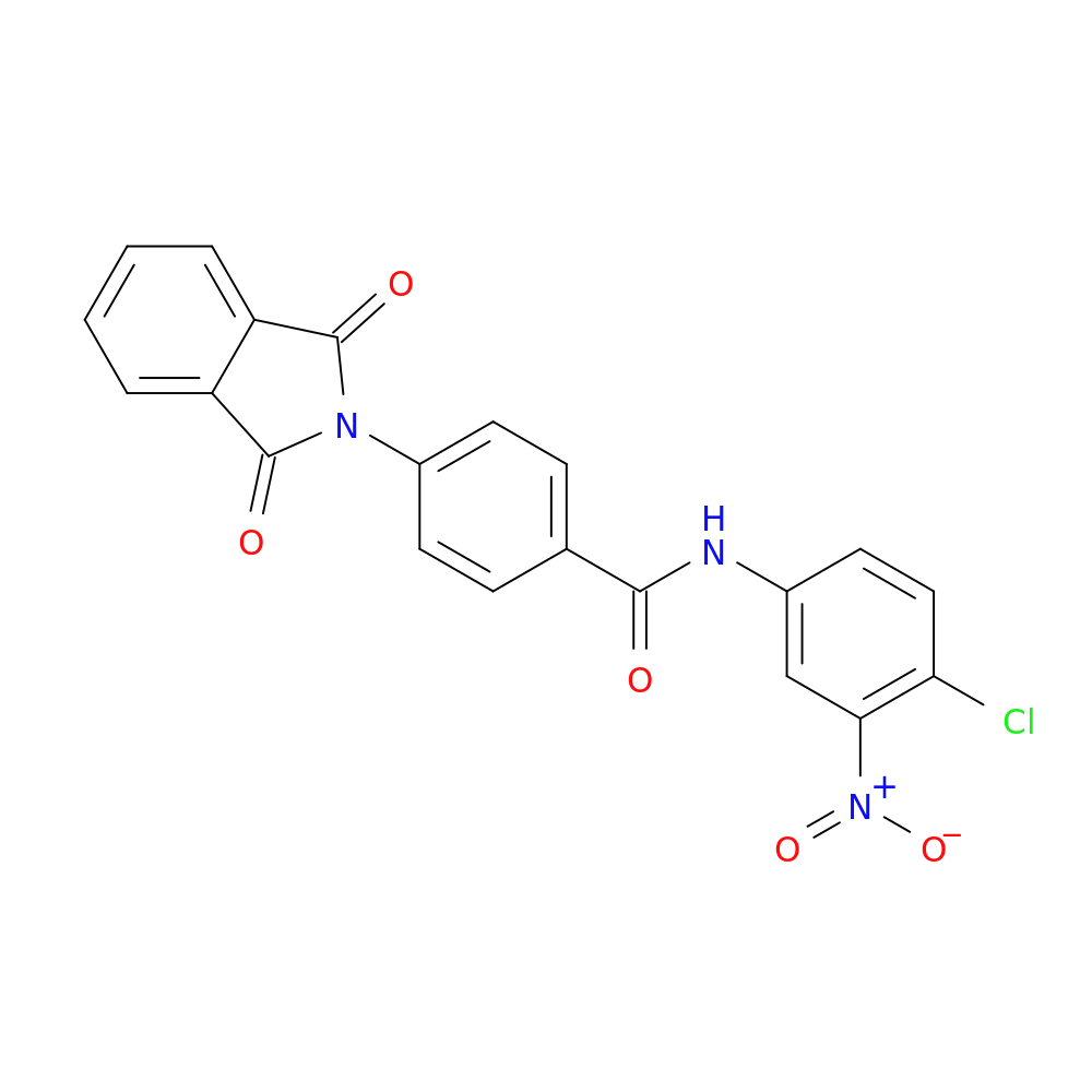 N-(4-chloro-3-nitrophenyl)-4-(1,3-dioxo-2,3-dihydro-1H-isoindol-2-yl)benzamide