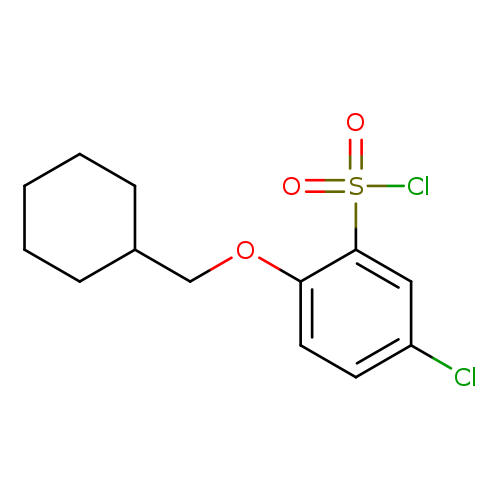 5-chloro-2-(cyclohexylmethoxy)benzene-1-sulfonyl chloride