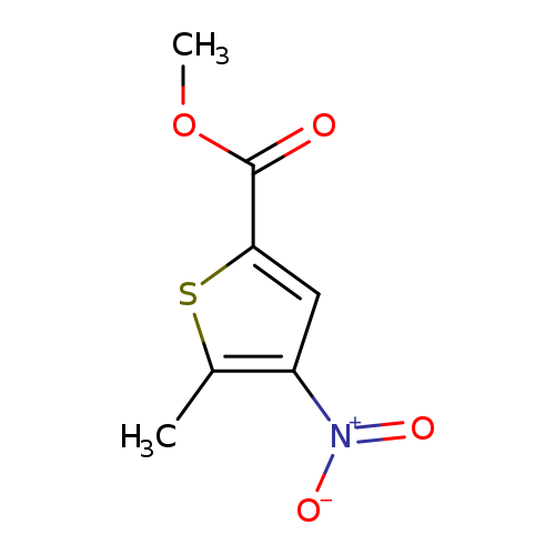 2-Thiophenecarboxylic acid, 5-methyl-4-nitro-, methyl ester