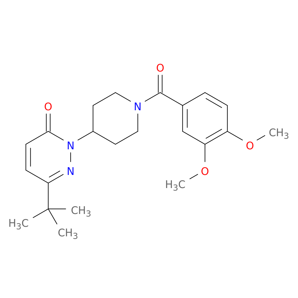 6-tert-butyl-2-[1-(3,4-dimethoxybenzoyl)piperidin-4-yl]-2,3-dihydropyridazin-3-one