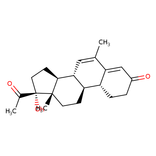 19-Norpregna-4,6-diene-3,20-dione, 17-hydroxy-6-methyl-