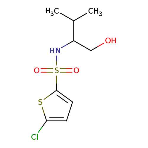 S-(5-chlorothiophen-2-yl)-1-hydroxy-3-methylbutane-2-sulfonamido
