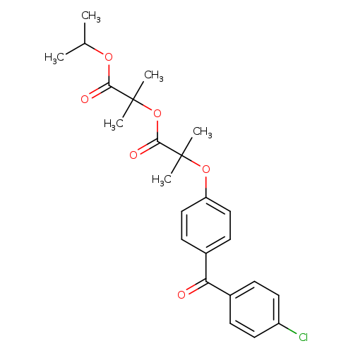 FENOFIBRATE RELATED COMPOUND C (25 MG) (1-METHYLETHYL 2-[[2-[4-(4-CHLOROBENZOYL)PHENOXY]-2-METHYLPROPANOYL]OXY]-2-METHYLPROPANOATE)