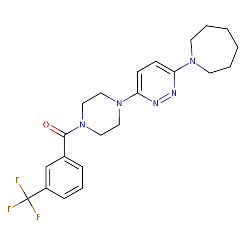 1-(6-{4-[3-(trifluoromethyl)benzoyl]piperazin-1-yl}pyridazin-3-yl)azepane