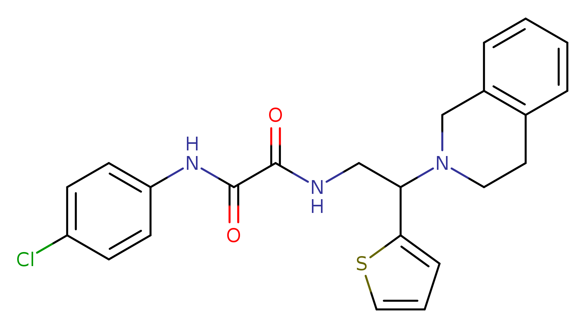 N'-(4-chlorophenyl)-N-[2-(1,2,3,4-tetrahydroisoquinolin-2-yl)-2-(thiophen-2-yl)ethyl]ethanediamide