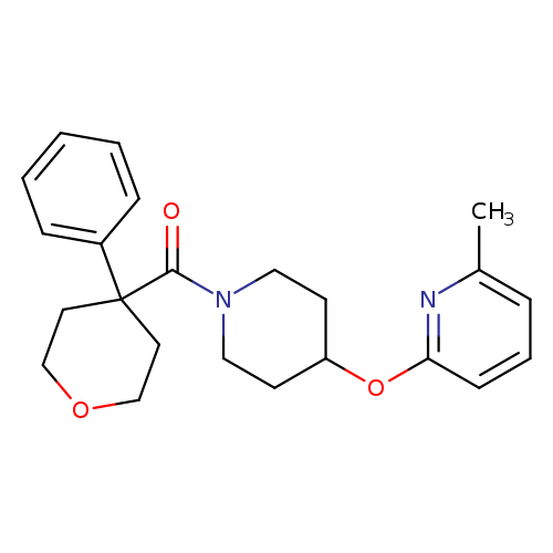 2-methyl-6-{[1-(4-phenyloxane-4-carbonyl)piperidin-4-yl]oxy}pyridine