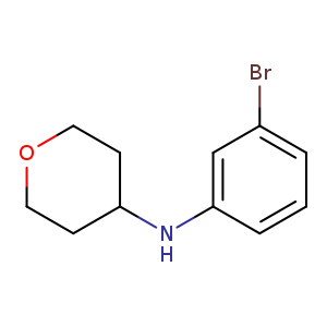 N-(3-bromophenyl)oxan-4-amine