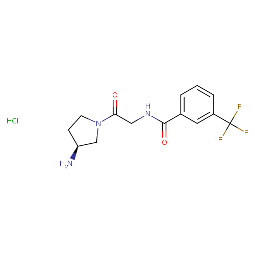 Benzamide, N-[2-[(3S)-3-amino-1-pyrrolidinyl]-2-oxoethyl]-3-(trifluoromethyl)-, hydrochloride (1