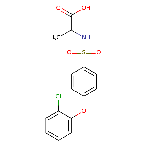 Alanine, N-[[4-(2-chlorophenoxy)phenyl]sulfonyl]-